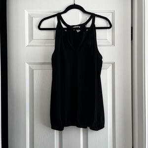 LOFT Black Sleeveless Blouse